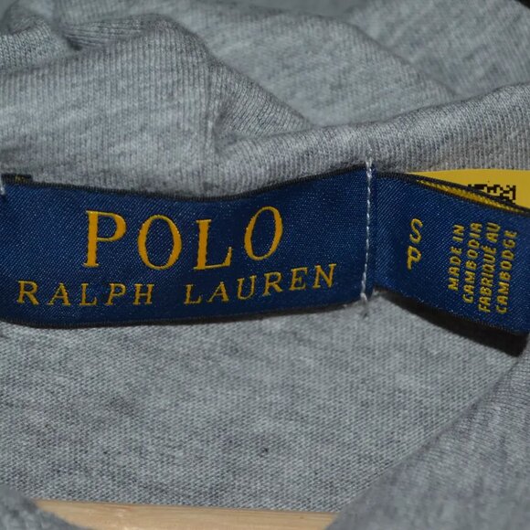 Grey Polo Bear Ralph Lauren RL Hoodie (Mens Small) - Picture 2 of 6
